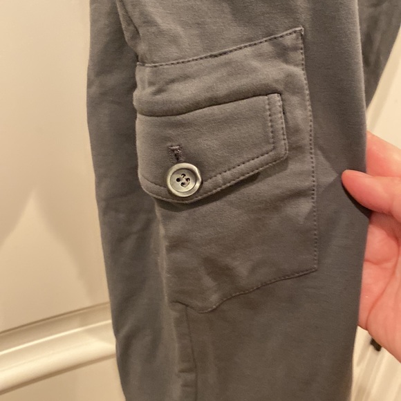 Brunello Cucinelli gray fold-over waist leggings - Picture 4 of 11